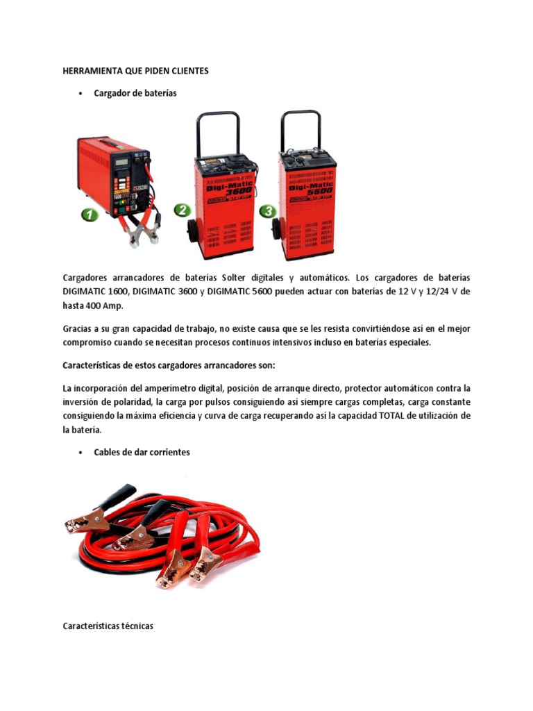 Cargador de baterías para coche Solter Digimatic 5600