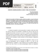Angústia, Generalizações e Clínica - Tonel Das Danaides