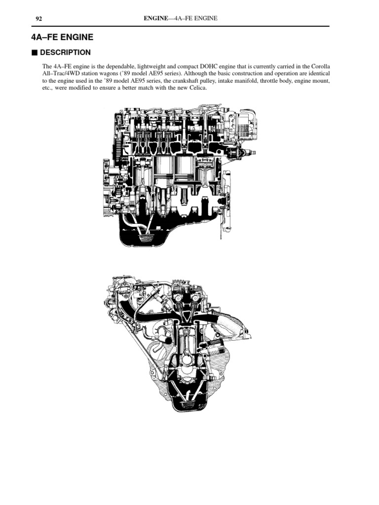 4a-Fe Engine | PDF | Throttle | Fuel Injection