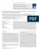 Association of Microstructural White Matter Abnormalities With Cognitive Dysfunction in Geriatric Patients With Major Depression