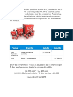 La Empresa Macondo SAS Aprobó en Reunión de La Junta Directiva Del 25 de Noviembre Del 2015 Un Crédito Por