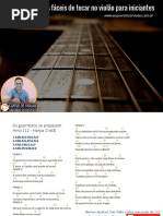 eBook - Músicas Fáceis de Tocar Para Iniciantes - Curso de Violão Salomão Boanerges