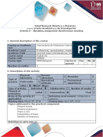 Assignment 6. Speaking Assignment. Unit 1, 2 and 3. Activity Guide and Evaluation Rubric