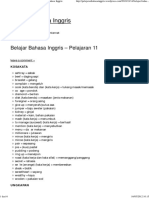 Belajar Bahasa Inggris - Pelajaran 11 Belajar Bahasa Inggris