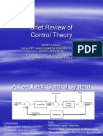 Brief Review of Control Theory