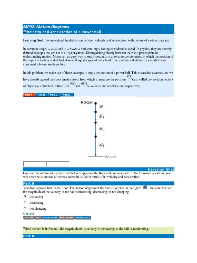 Understanding Motion Diagrams | PDF | Acceleration | Force