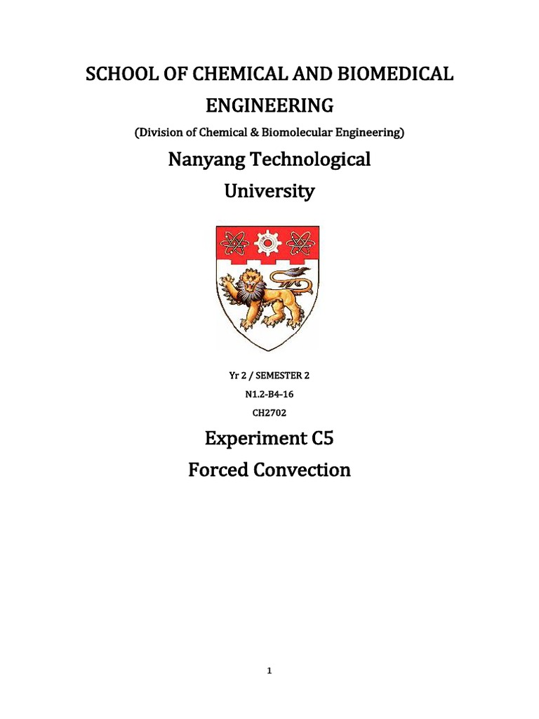 Forced Convection Lab Report PDF PDF Heat Transfer Reynolds Number