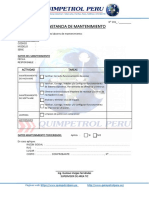 Constancia de Mantenimiento