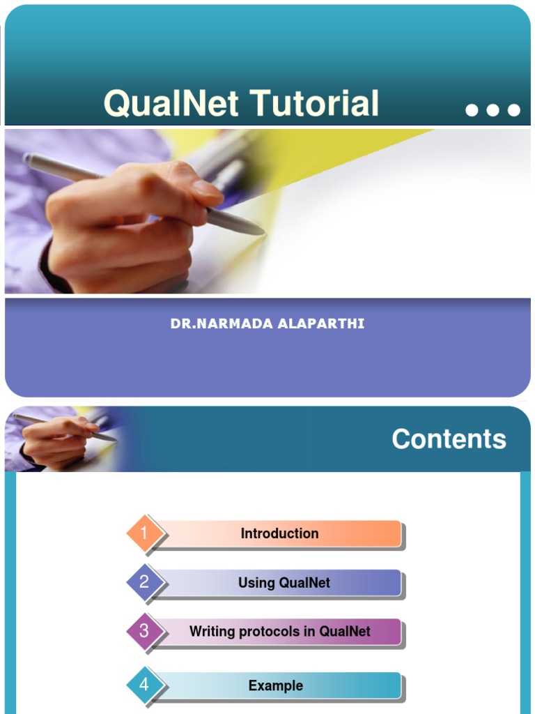 Qualnet Tutorial: DR - Narmada Alaparthi | PDF | Communications ...