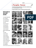 Describing People: Faces: Some Ways To Describe People