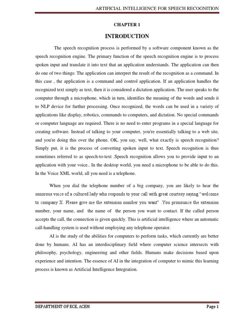 AI Speech Recognition Technology Explained | PDF | Speech Recognition ...