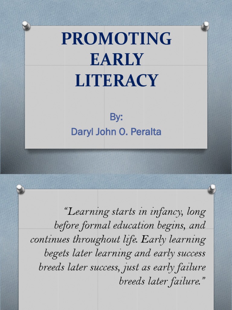 Early Literacy Development Strategies | PDF | Literacy | Reading (Process)