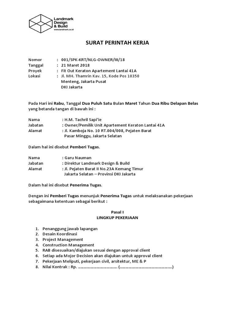Surat Kuasa Surat Perintah