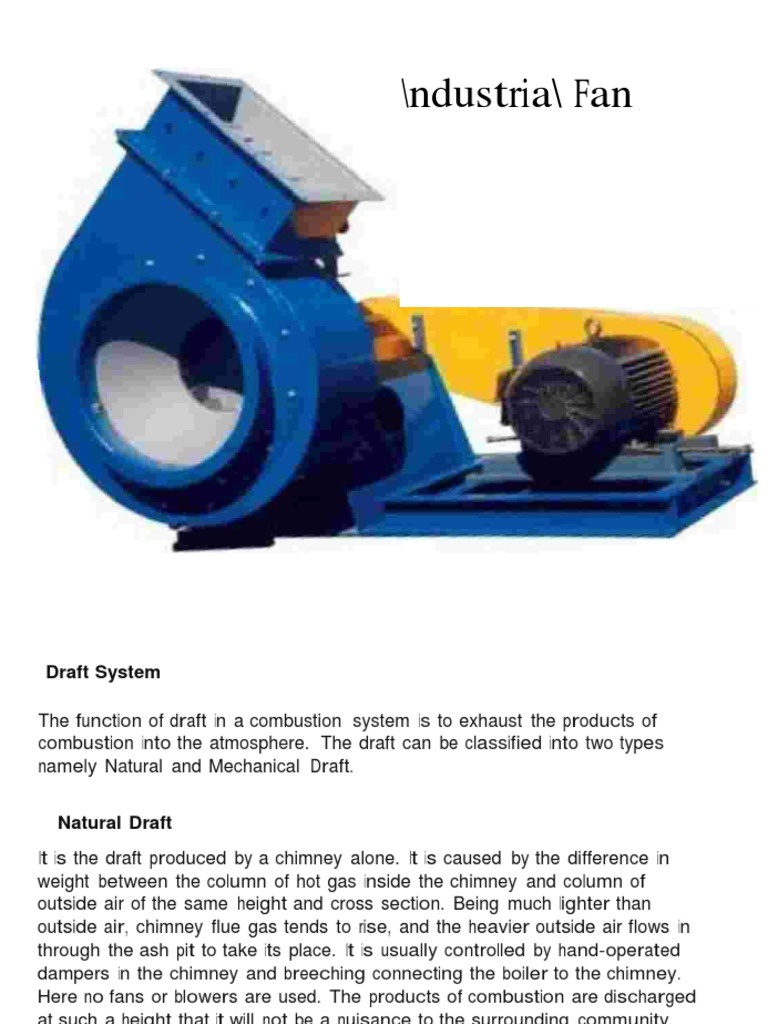 Industrial Fan(Id Fd Fans) Boiler Furnace