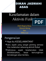 Pendidikan Jasmani Asas (Keselamatan Dalam Aktiviti Fizikal)