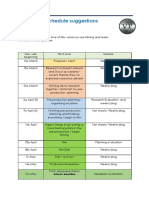 production schedule unit 8