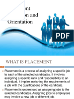 Placement and Induction