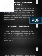 Organizational Renewal Vision and Values