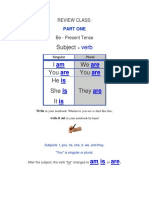 Review Class Verb To Be Primer Semestre