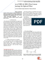 Raman Effect - Comparison of SRS & SBS (Non Linear Scattering) in Optical Fiber