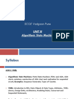 SCOE Vadgaon Pune: Unit Iii Algorithmic State Machine