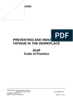 Preventing and Managing Fatigue in The Workplace