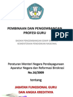 Pembinaan Dan Pengembangan Profesi Guru: Badan Pengembangan SDMP Dan PMP Kementerian Pendidikan Nasional