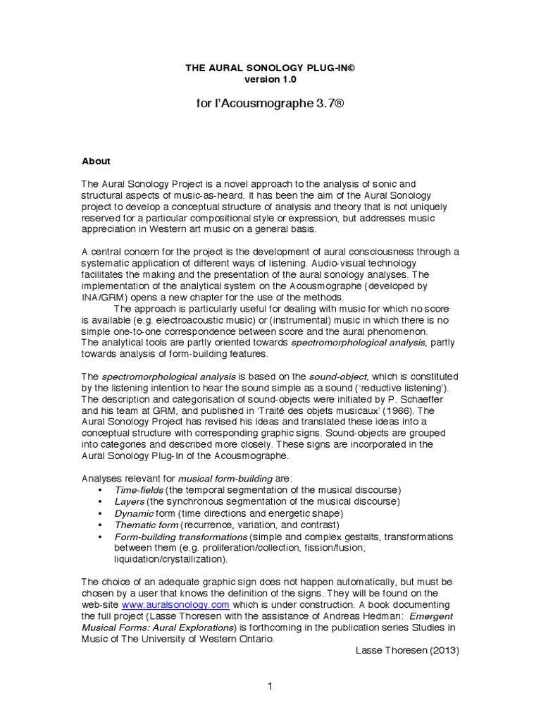 AuralSonology Documentation PC | PDF | Computer Keyboard | Computing