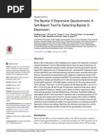 The Bipolar II Depression Questionnaire: A Self-Report Tool For Detecting Bipolar II Depression