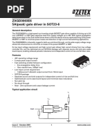 Zxgd3004e6 8a 40v Gate Driver | PDF | Mosfet | Tort
