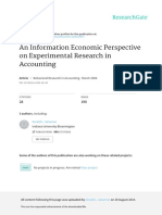 37.an Information Economic Perspective on Experimental Research in Accounting