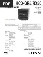 Service Manual: HCD-GR5/RX50