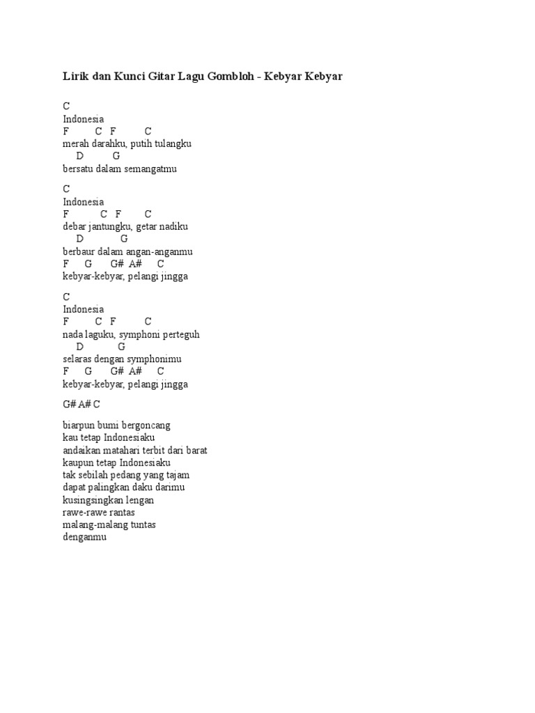 Kunci Gitar Lestari Alamku Tebak Gambar