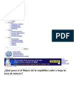 ¿Qué Pasa Si El Banco de La República Sube o Baja La Tasa de Interés_ _ Gerencie