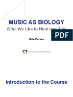 Music As Biology: What We Like To Hear and Why