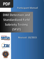 2015 NHTSA SFST Combined Instructor & Student Manual