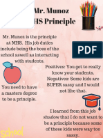 Mr. Munoz MHS Principle