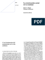 03.berger, P. y Luckmann, T. (2003) - La Construcción Social de La Realidad. Cap. I (Pp. 34-63)