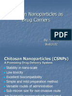 Chitosan Nanoparticles As Drug Carriers: By: Yue Yu