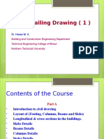 Civil Detailing Drawing (1) : Dr. Hasan M. A