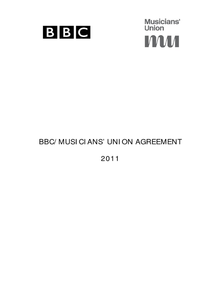 Musicians Union Agreement 2011 | PDF | Musical Instruments | Royalty ...