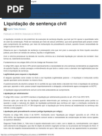 Liquidação de Sentença Civil