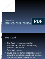 Writing News Articles