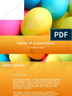Colorful Eggs-ppt Theme