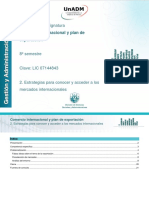 Estrategias para Conocer y Acceder A Los MERCADOS Internacionales