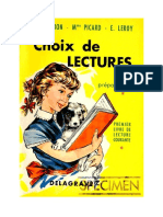 133207457 Langue Francaise Lecture Courante CP Choix de Lecture Pouron Picard Leroy