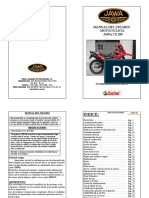 Manual Del Usuario Motocicleta Jawa CZ 200: Cap. Fed. - Bs. As