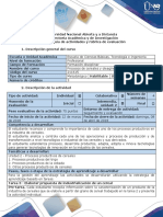 Guía de Actividades y Rúbrica de Evaluación - Tarea 3 - Elaborar Propuesta de Industrialización de Un Cereal