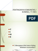 Pentingnya Komunitas