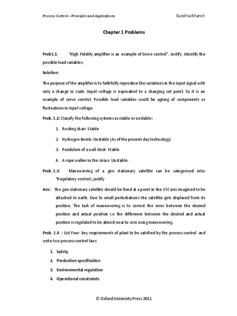 296 39 Solutions Instructor Manual 1 Introduction Process Control ...